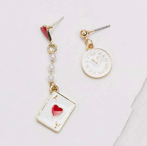 Ace Card earrings